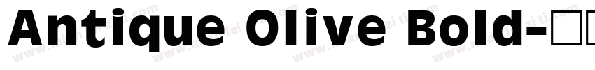 Antique Olive Bold字体转换